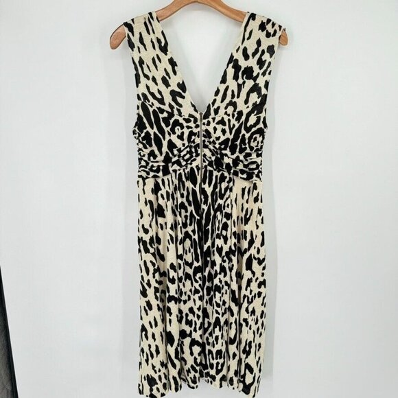 Tracy Reese womens Animal Print twist Dress Size large sleeveless knit new $265 - Picture 10 of 12